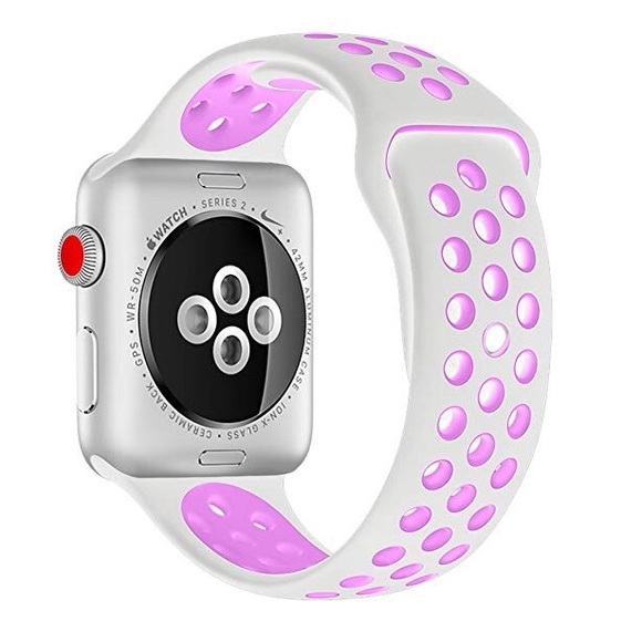 Accessories - LAST 1! Purple White Sport Band For Apple Watch